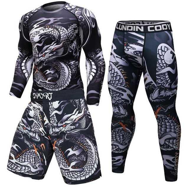 Male Sport Suit Men Running Clothes Wear Yoga Set