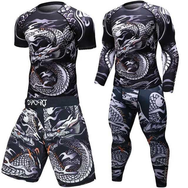 Male Sport Suit Men Running Clothes Wear Yoga Set