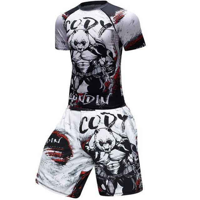 Male Sport Suit Men Running Clothes Wear Yoga Set