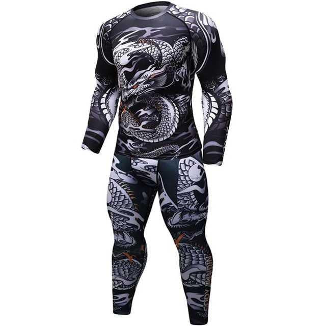 Male Sport Suit Men Running Clothes Wear Yoga Set