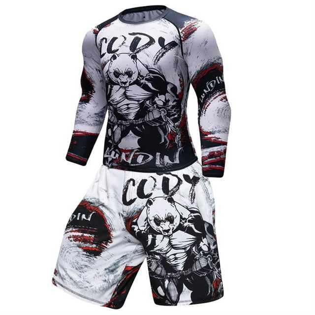 Male Sport Suit Men Running Clothes Wear Yoga Set