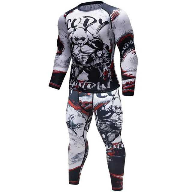 Male Sport Suit Men Running Clothes Wear Yoga Set