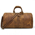 Top Layer Cowhide One-shoulder Messenger Duffel Bag