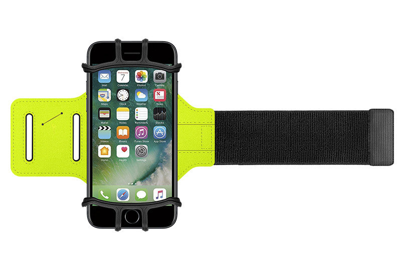 180 Degrees Adjustable Silicone Phone Holder Case Outdoor Sports Arm Band Strap