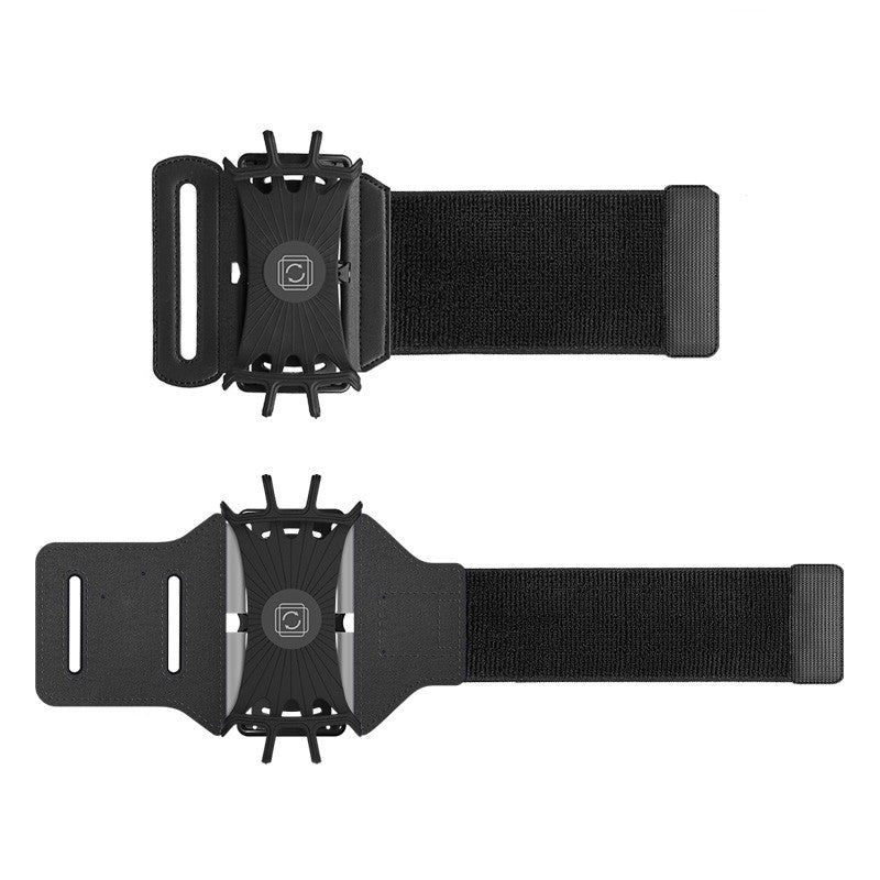 180 Degrees Adjustable Silicone Phone Holder Case Outdoor Sports Arm Band Strap