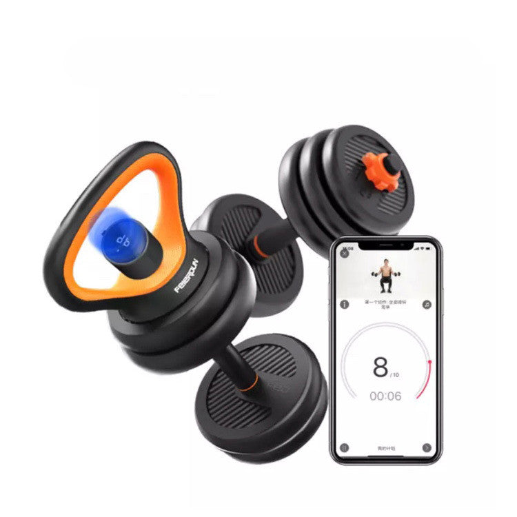 Men's Fitness Equipment Rubberized Dumbbell Household Kettlebell Removable