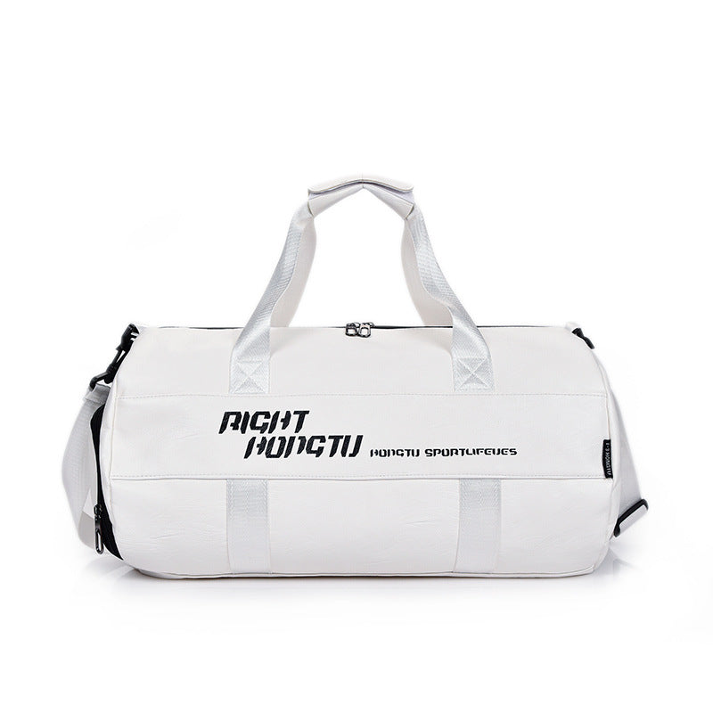 Travel Bag Large Capacity Sports Training PU Waterproof Handbag Gym