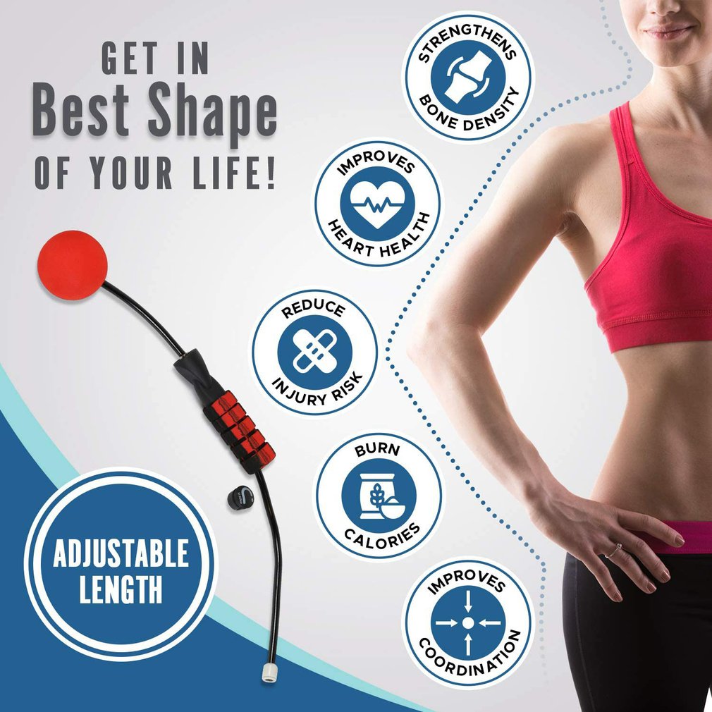 Creative Ropeless Adjustable Jump Rope Weighted Cordless Skipping