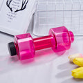 Dumbbell Water Bottle Fitness Creative Portable Plastic Sports Cup Large