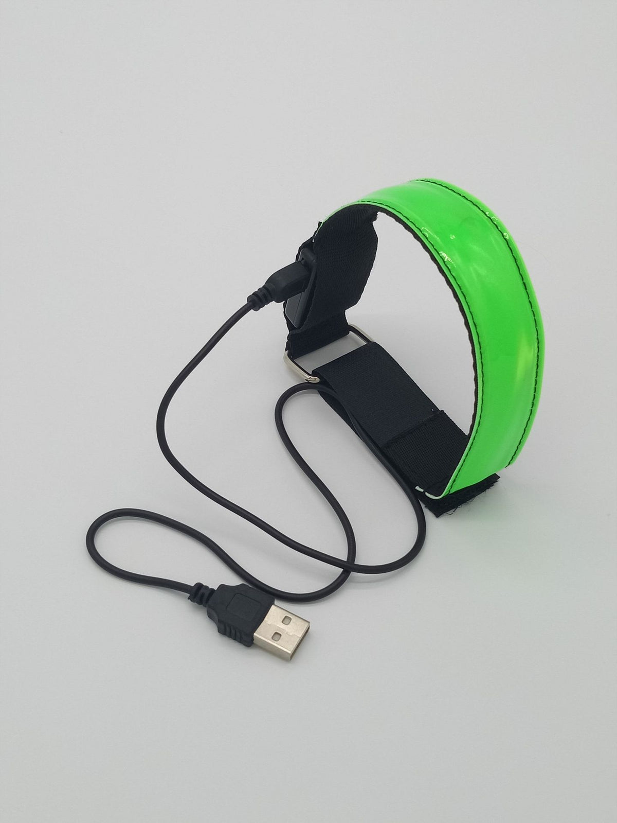 USB Charging LED Luminous Night Running Armband Bracelet Reflective Safety Belt