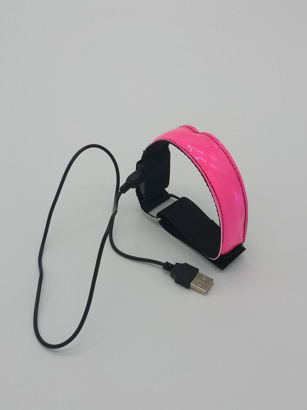 USB Charging LED Luminous Night Running Armband Bracelet Reflective Safety Belt