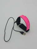 USB Charging LED Luminous Night Running Armband Bracelet Reflective Safety Belt