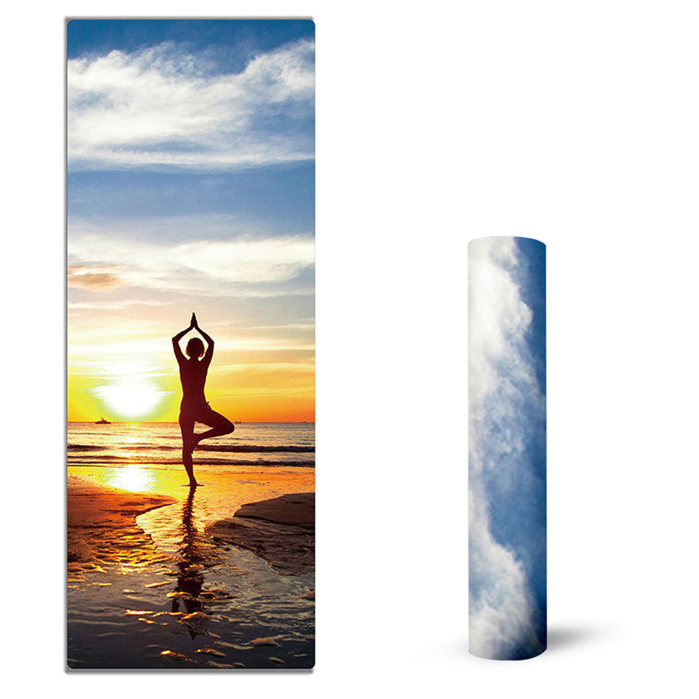 Suede TPE Yoga Mat Eco Friendly Non Slipworkout For Pilates Home Fitness