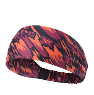 Fitness Sports Headband Yoga Elastic Printed Bouquet