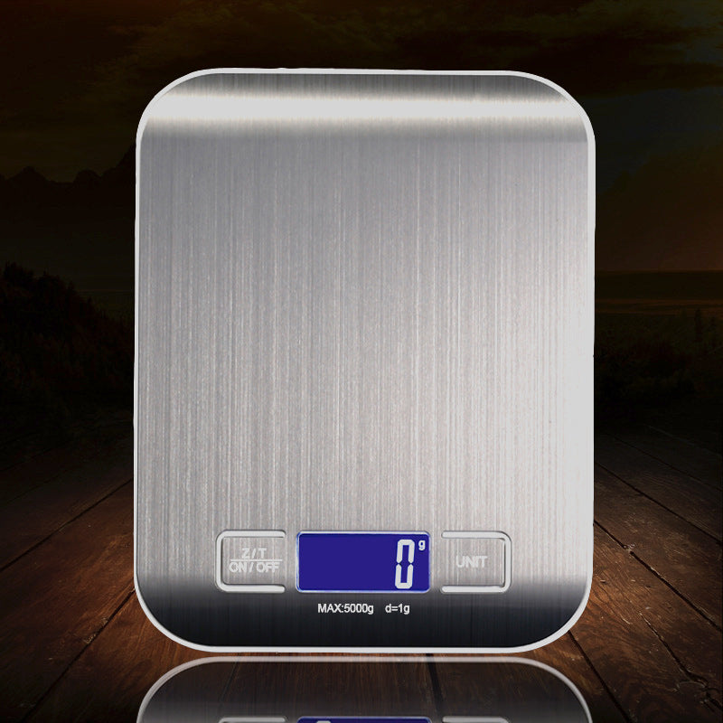 Rechargeable Flat Stainless Steel Kitchen Scale Electronic Small Platform