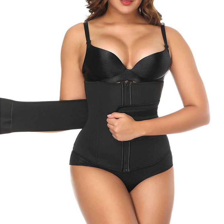 Neoprene Sweat Burst Corset Shapers Zipper Velcro Belt Waist