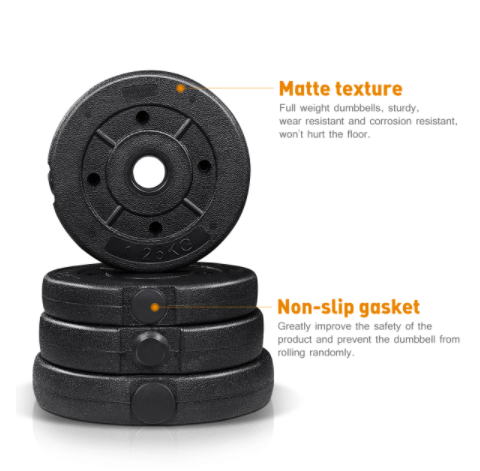 Round Head Dumbbell Multi-specification Safety Men's Barbell Rubber Coated