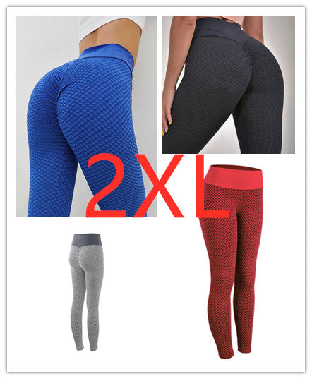 Plaid Leggings Fitness Yoga Pants Women's Seamless High Waist Breathable Gym