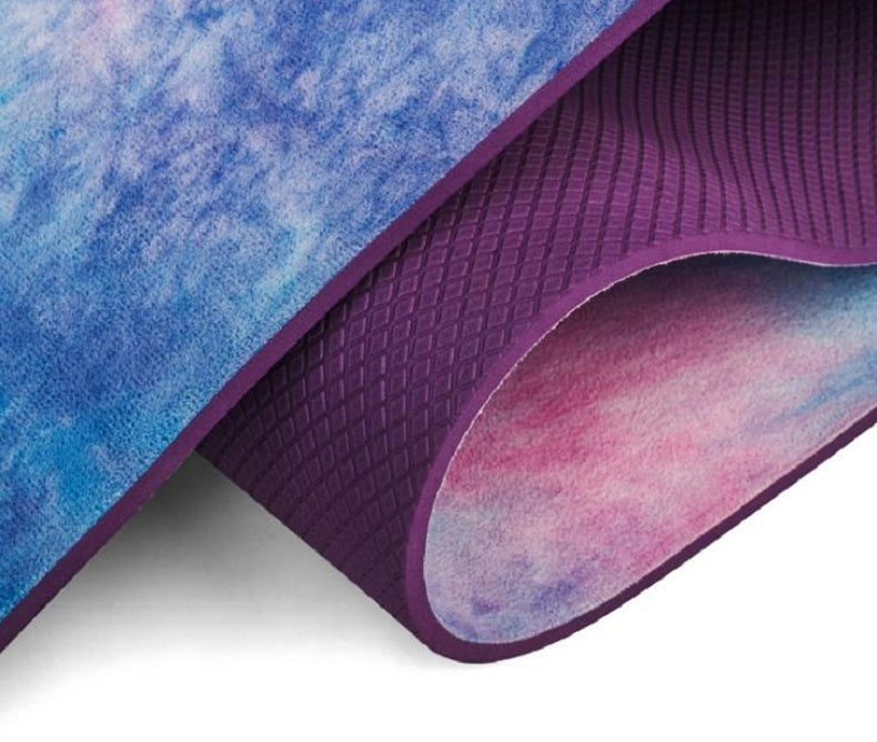 Tie-dyed Natural Rubber Yoga Mat Suede Sublimation Transfer