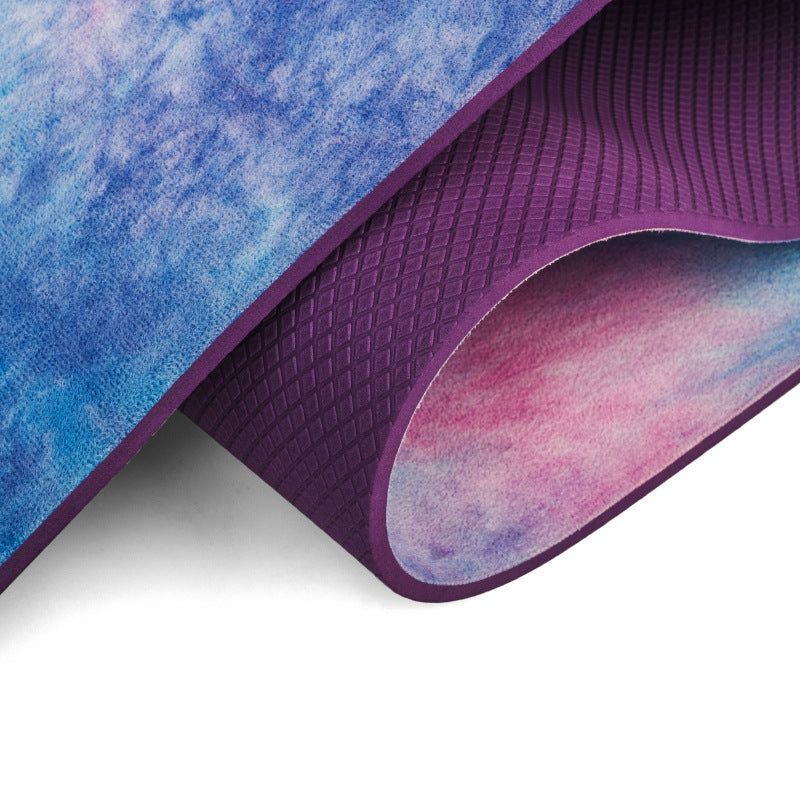 Tie-dyed Natural Rubber Yoga Mat Suede Sublimation Transfer