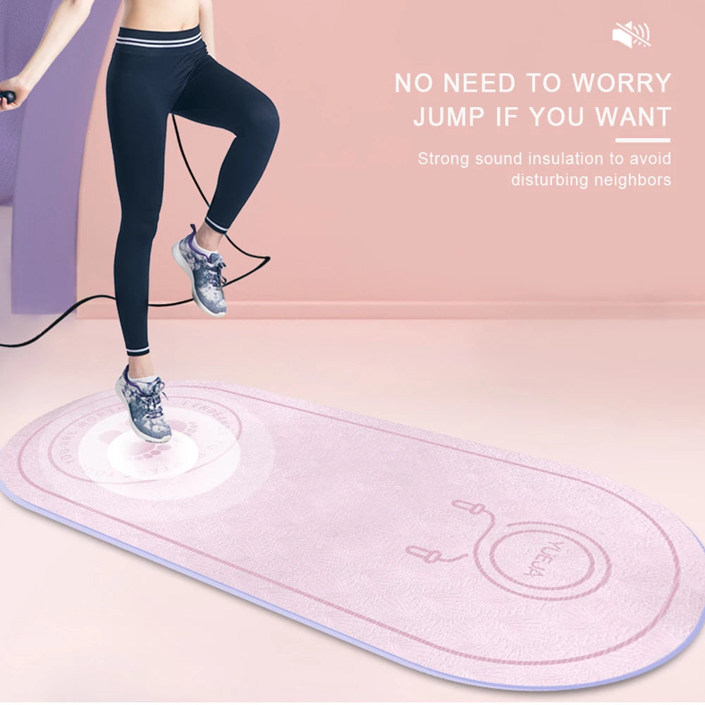 Fitness Mat Elasticity Rope Durable Outdoor Yoga Body Line Non-slip Exercise