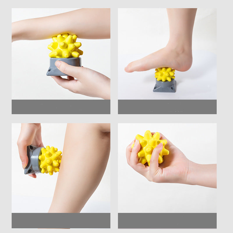 Hedgehog Massage Balls Muscle Relaxation With Trigger Point Portable Base