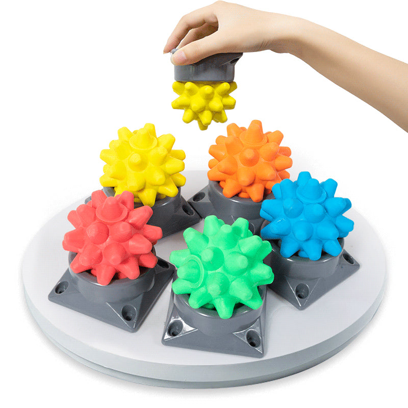 Hedgehog Massage Balls Muscle Relaxation With Trigger Point Portable Base