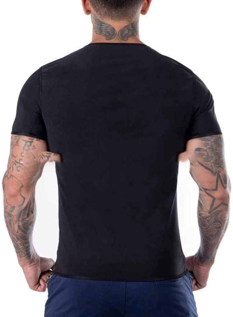Men's Sweatshirt With Silver-coated Shirt, Body Sculpting Sauna Vest
