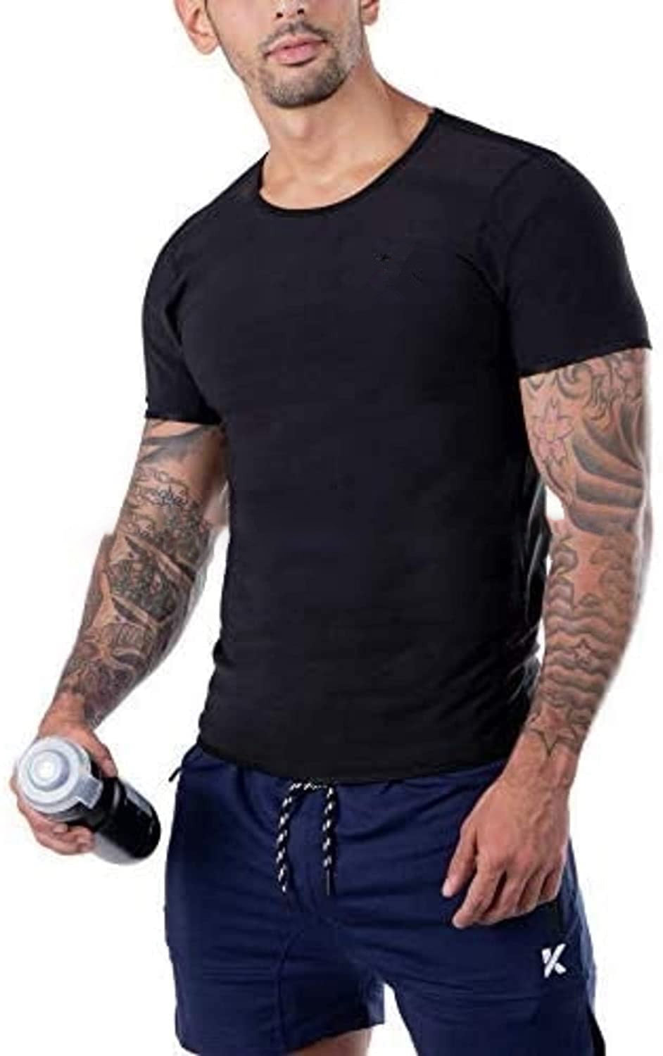 Men's Sweatshirt With Silver-coated Shirt, Body Sculpting Sauna Vest