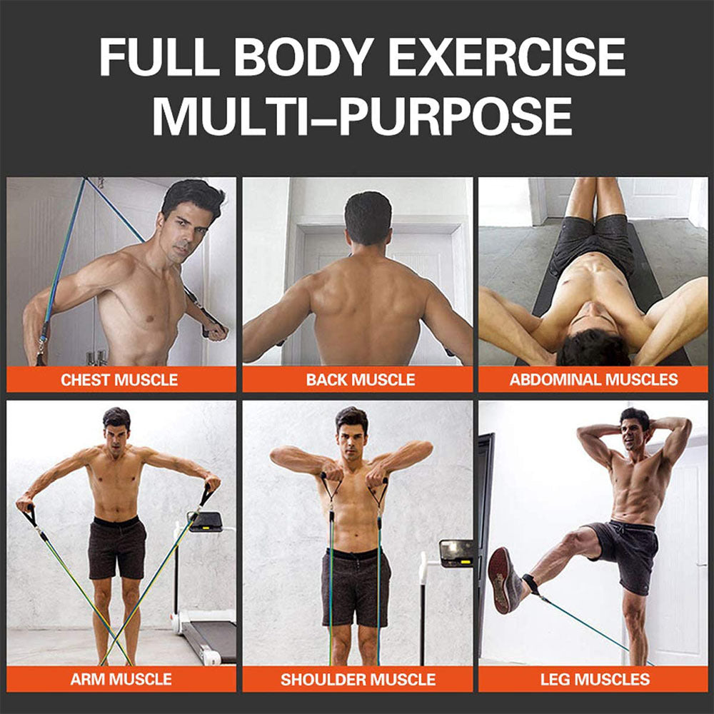 Rally Rope Set 11 Piece Resistance Bands Latex Band Fitness Tube