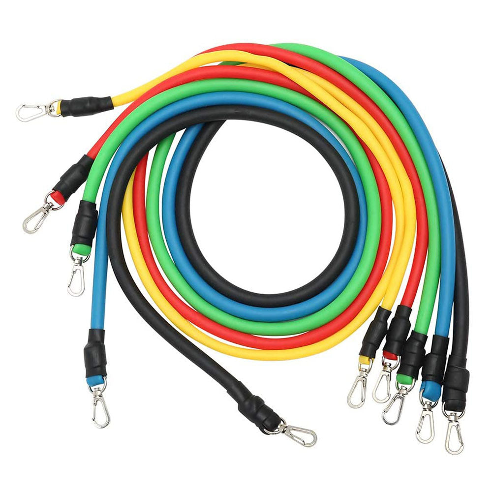 Rally Rope Set 11 Piece Resistance Bands Latex Band Fitness Tube
