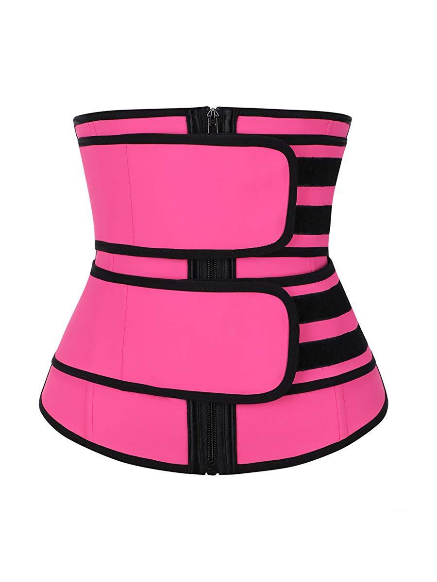 Double Waist Belt Trainer Steel Bone Corset Neoprene