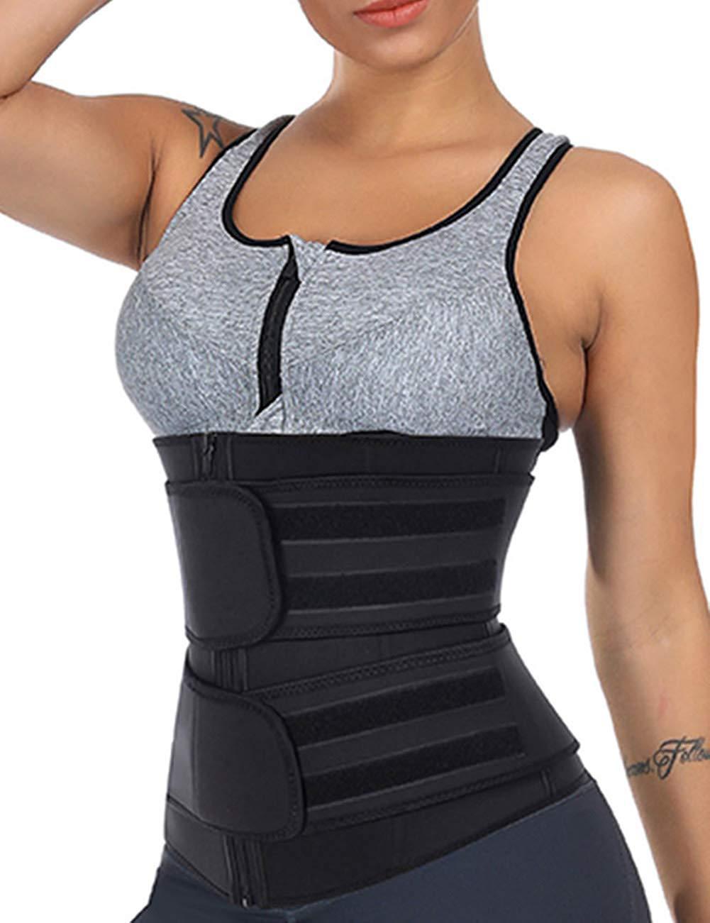 Double Waist Belt Trainer Steel Bone Corset Neoprene