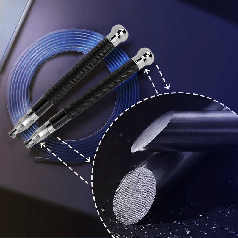 Aluminum Handle Steel Wire Skipping Weight Self-locking Double-bearing Rope