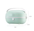 Portable Cooking Electric Lunch Box Stainless Steel Inner Tank Student White