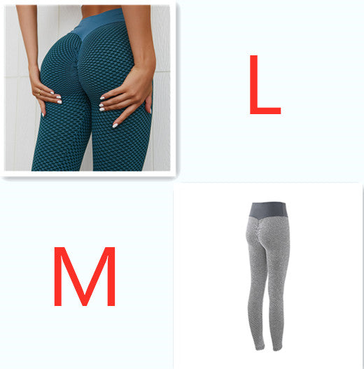 Plaid Leggings Fitness Yoga Pants Women's Seamless High Waist Breathable Gym
