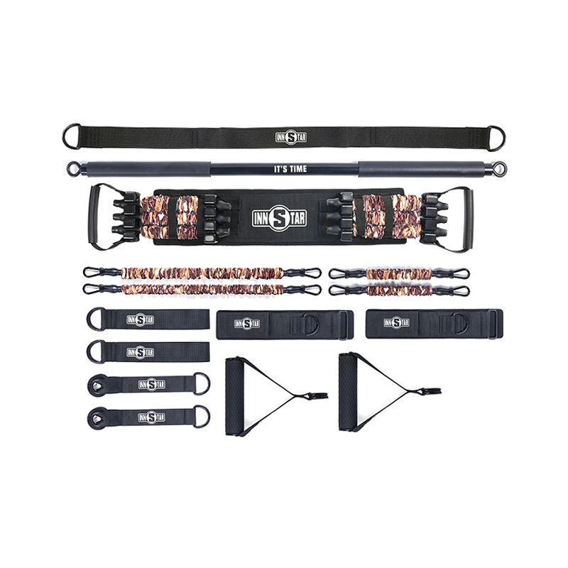 High Quality Latex Resistance Bands Set With Workout Bar Bench Adjustable Home