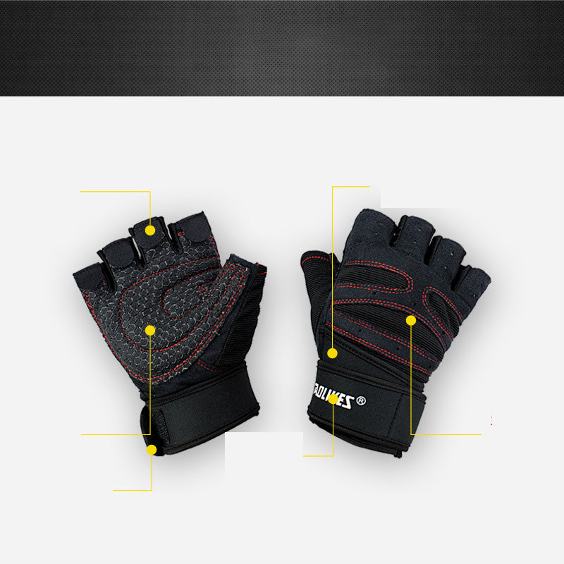Fitness Gloves Men And Women Exercise Equipment Dumbbell Weightlifting