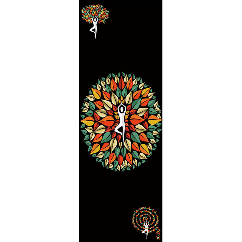 Printed Yoga Mat Drape Sweat-absorbent Fitness Towel