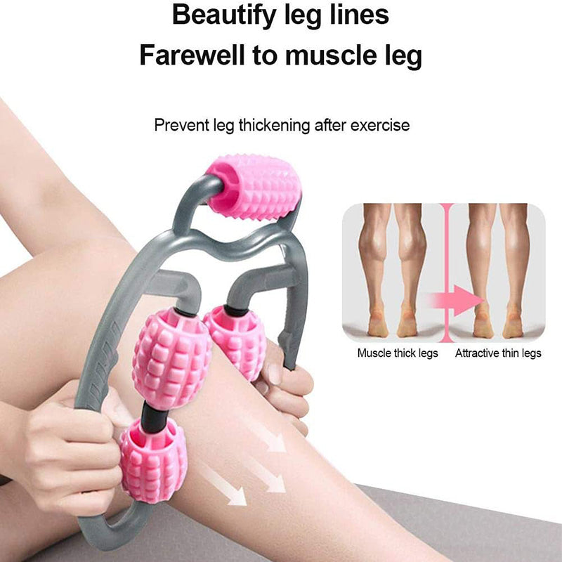 U Shape Trigger Point Massage Roller Full Body Tool Arm Leg Neck Muscle