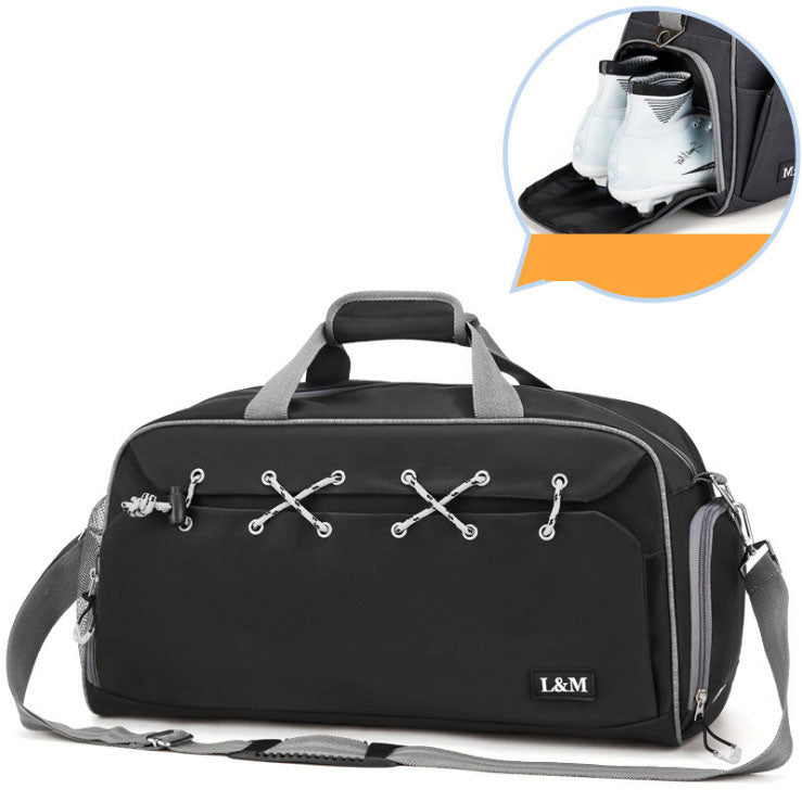 Sports Gym Bag Travel Duffel With Shoes Compartment And Dry Wet Separation