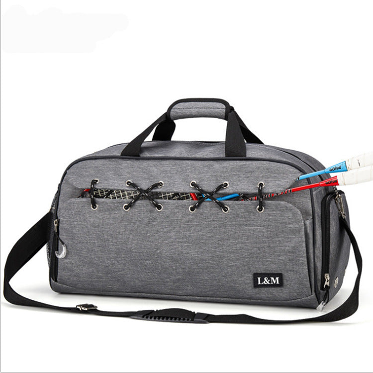 Sports Gym Bag Travel Duffel With Shoes Compartment And Dry Wet Separation