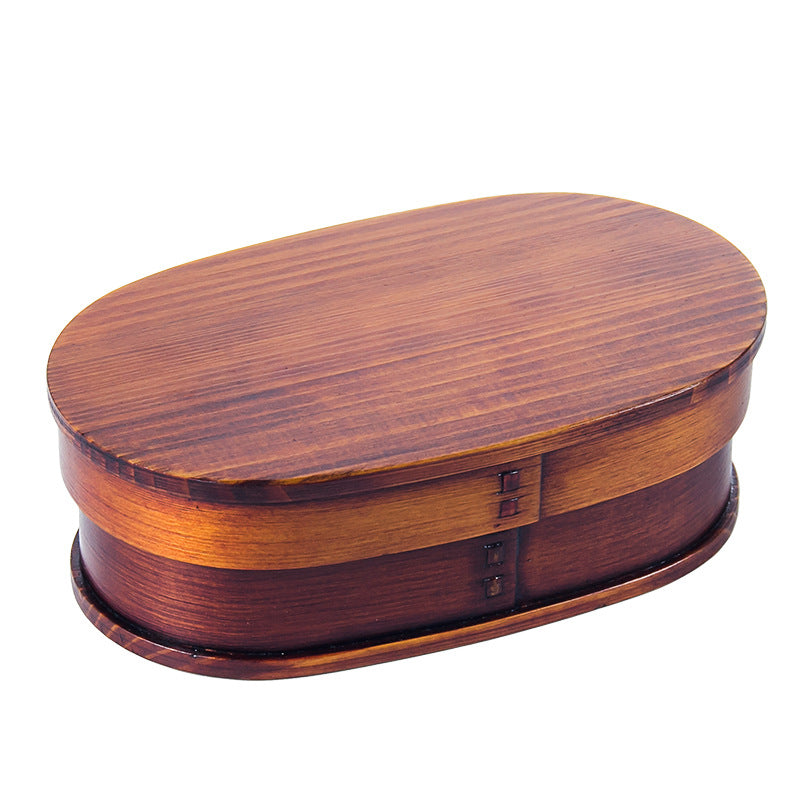 Wooden Lunch Box Japanese Bento Creative Sushi