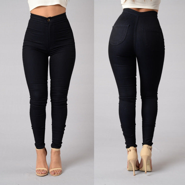 Thin Waist Stretch Candy Color Leggings