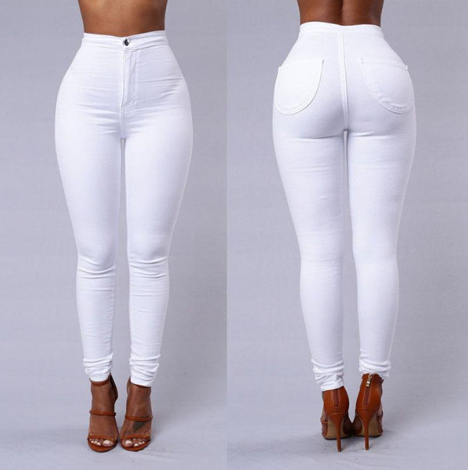 Thin Waist Stretch Candy Color Leggings