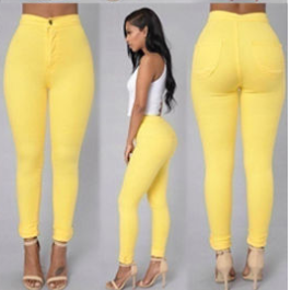 Thin Waist Stretch Candy Color Leggings