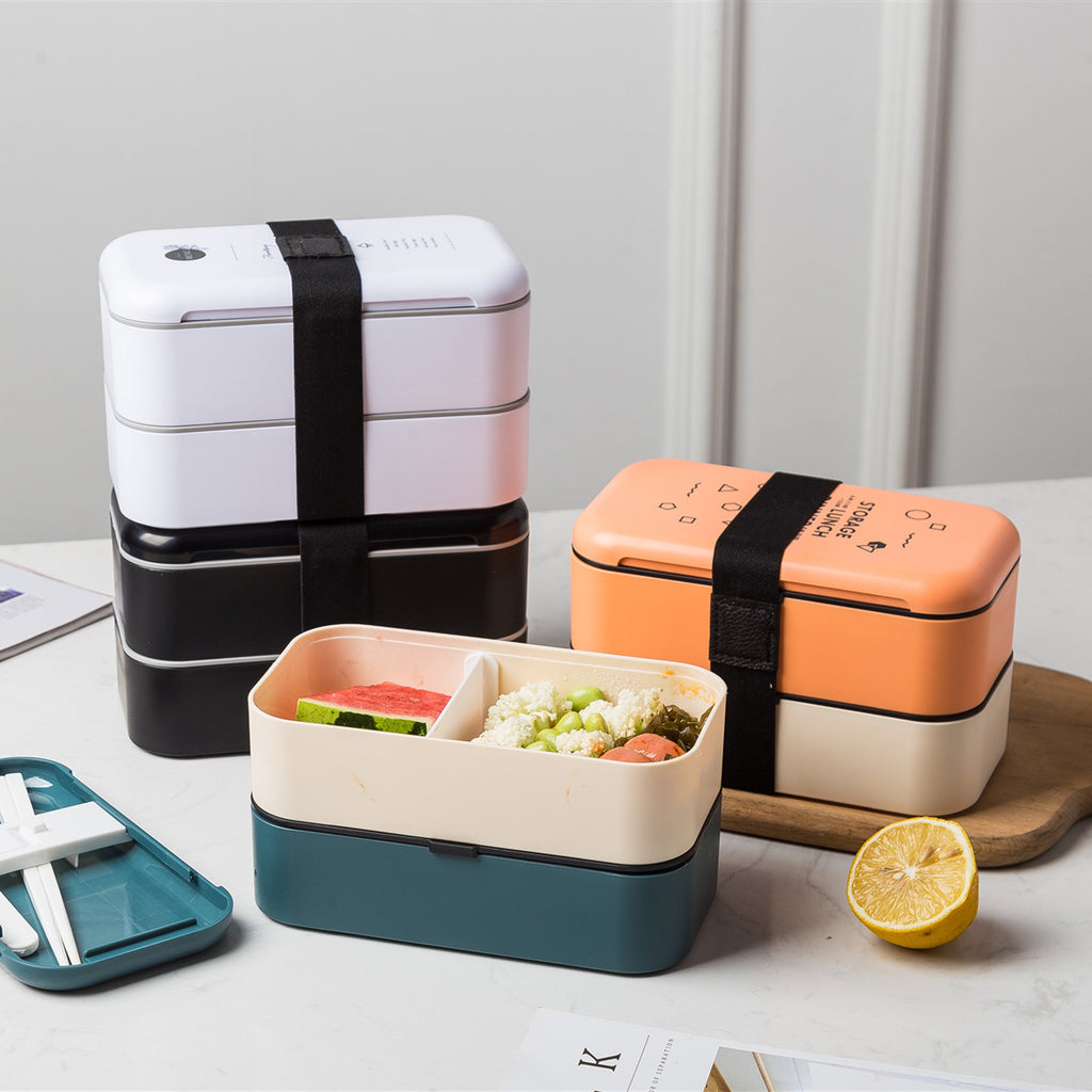 Double-layer Lunch Box Plastic Large Capacity Microwave