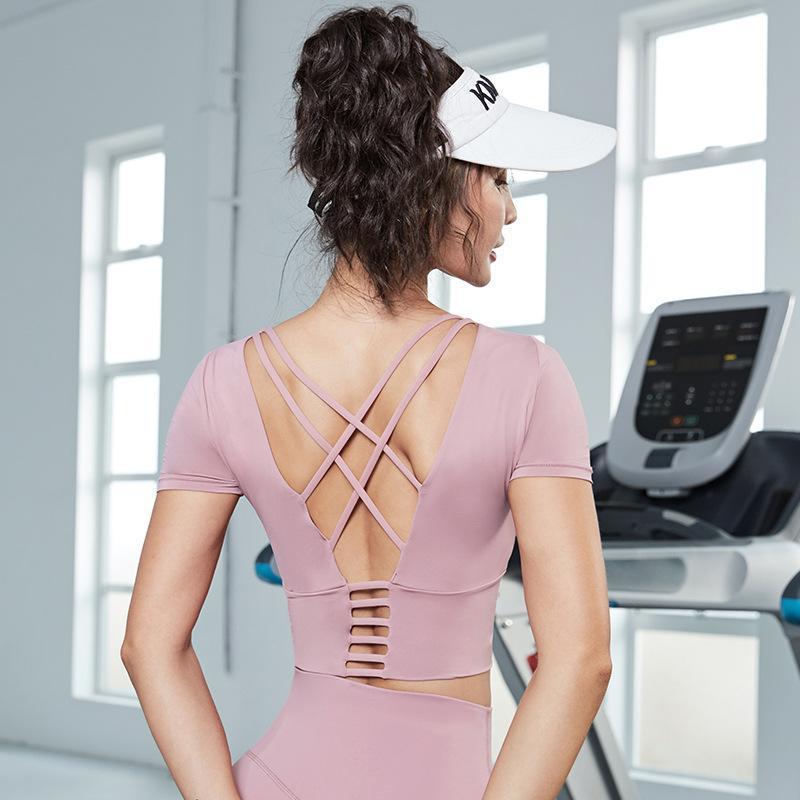 Yoga Clothes With Chest Pad Women Quick-drying Running Vest Sports Fitness Top
