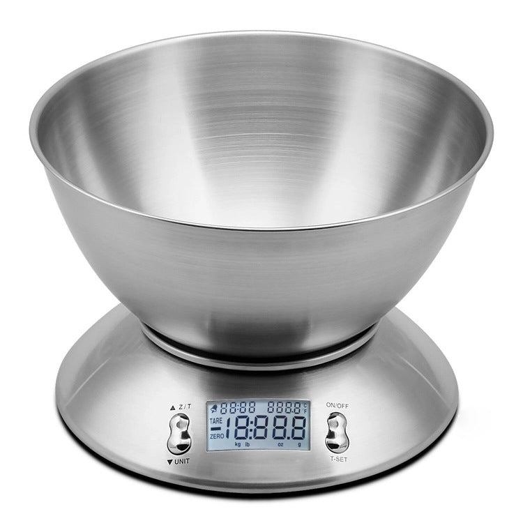 Electronic Kitchen Scale Stainless Steel Peeled Fruit Baking Weighing Balance