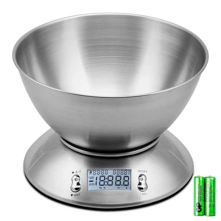 Electronic Kitchen Scale Stainless Steel Peeled Fruit Baking Weighing Balance